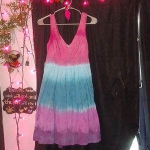 Brand new, Never Worn Women's Size 10 custom "Girly Ombre" Tie Dye Sun dress.